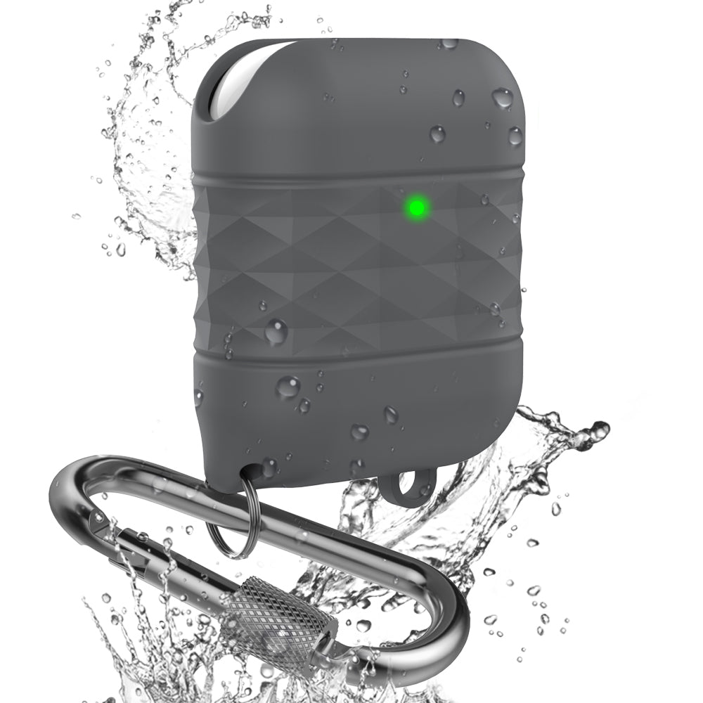 AHASTYLE PT-79 Compatible with Apple AirPods 1st 2nd Generation Charging Case Cover Splashproof Silicone Protective Cover with Carabiner AHASTYLE PT-79 Compatible with Apple AirPods 1st 2nd Generation Charging Case Cover Splashproof Silicone Protective Cover with Carabiner